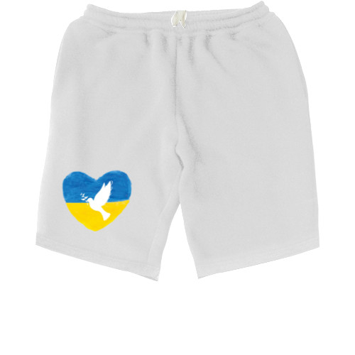 Men's Shorts - Голубь Мира, Мир Украине, Peace Ukraine - Mfest