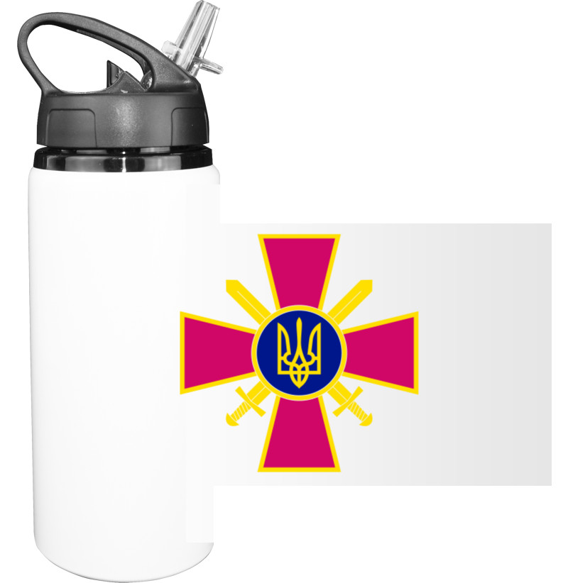 Sport Water Bottle - Логотип герб ВСУ ЗСУ - Mfest