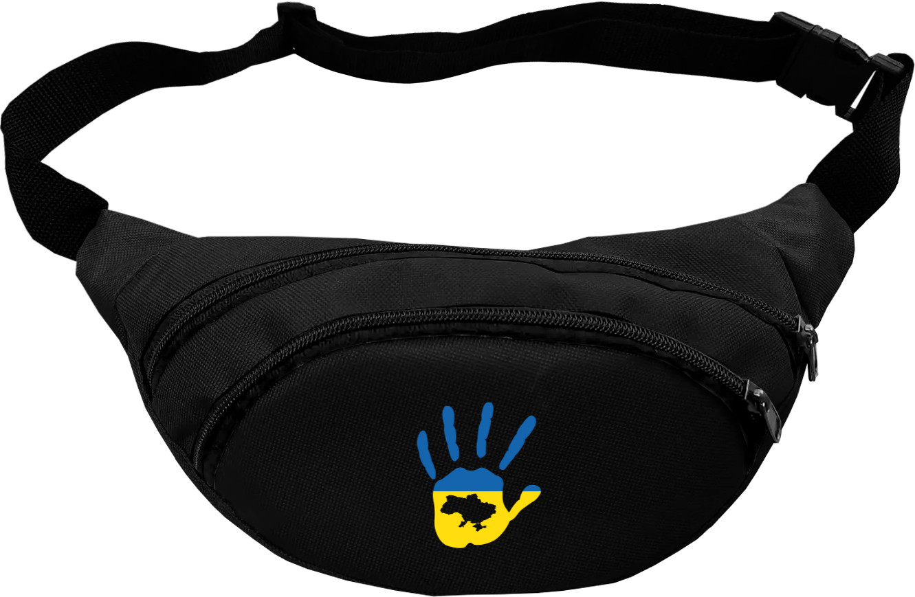 Fanny Pack - Рука флаг Украины, карта Украины - Mfest