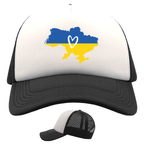 Trucker Cap - Карта Украины с сердечком - Mfest