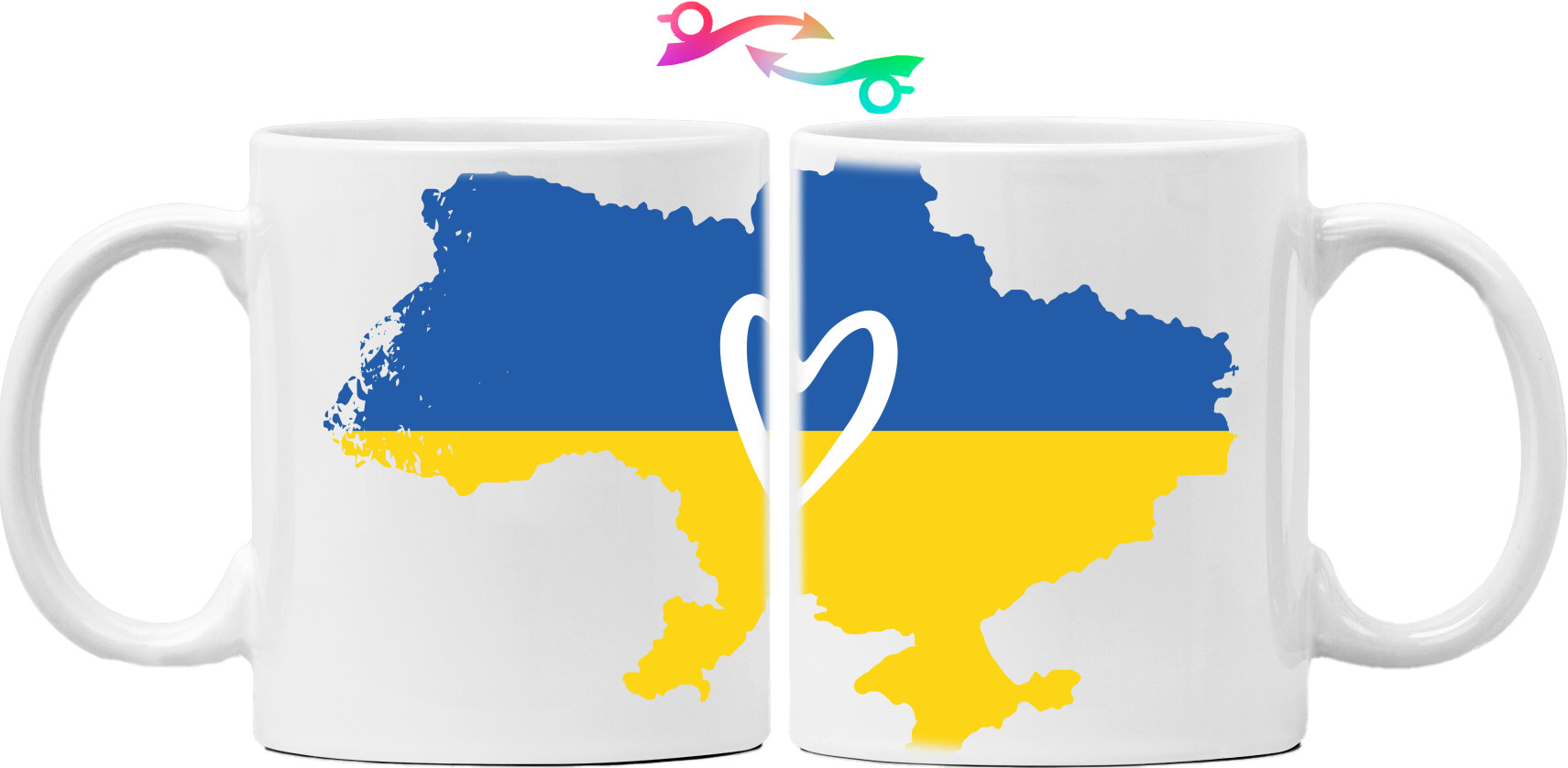 Mug - Карта Украины с сердечком - Mfest