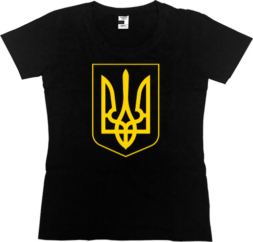 Women's Premium T-Shirt - Классический Герб Украины - Mfest