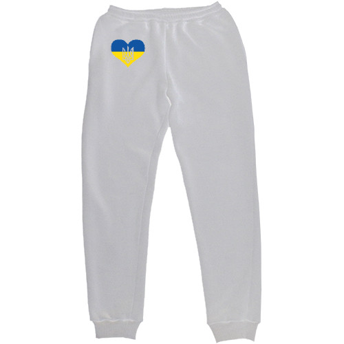 Я УКРАИНЕЦ - Kids' Sweatpants - Сердце Украины Герб - Mfest