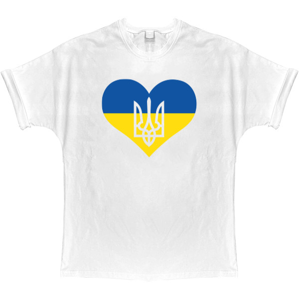 T-shirt Oversize - Сердце Украины Герб - Mfest