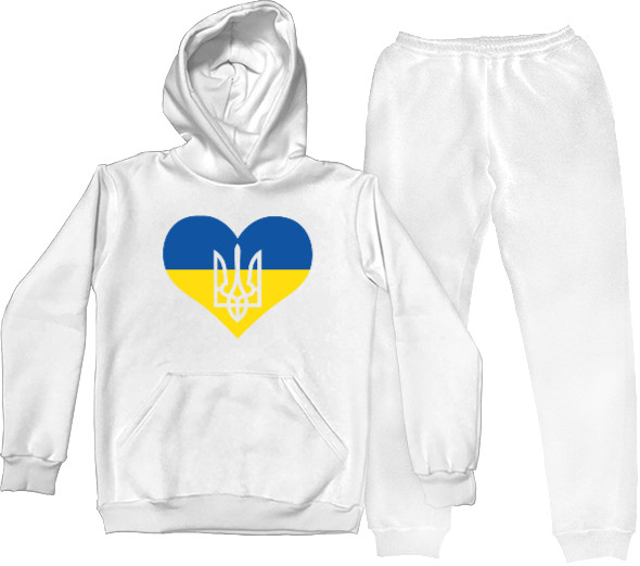 Я УКРАИНЕЦ - Sports suit for women - Сердце Украины Герб - Mfest