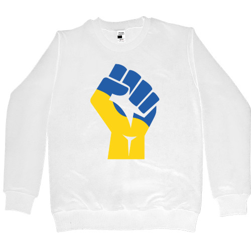 Women's Premium Sweatshirt - Флаг Украины Кулак - Mfest