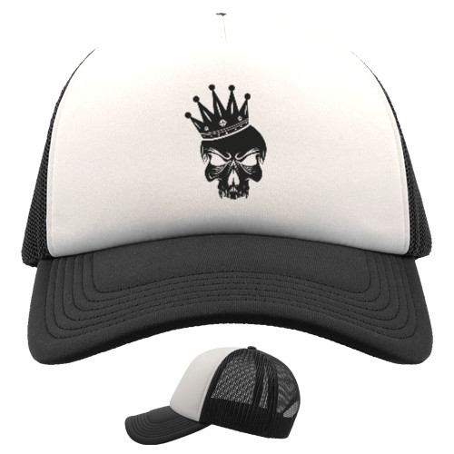 Trucker Cap - Череп корона короля - Mfest