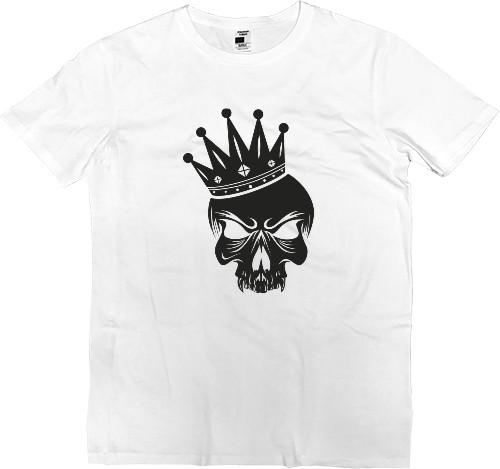 Men’s Premium T-Shirt - Череп корона короля - Mfest