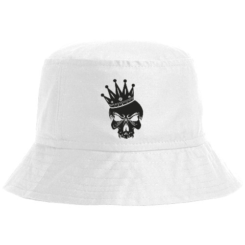 Bucket Hat - Череп корона короля - Mfest