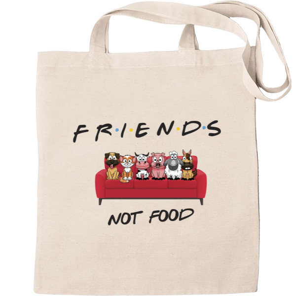 Tote Bag - Friends not food - Mfest