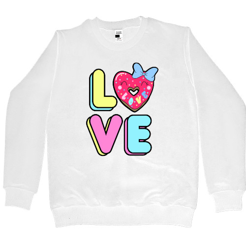 Women's Premium Sweatshirt - Love donut - Mfest