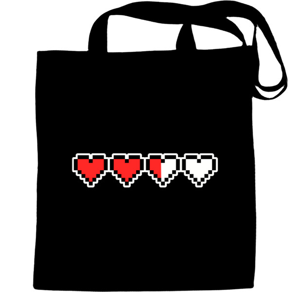 Tote Bag - Pixel hearts - Mfest