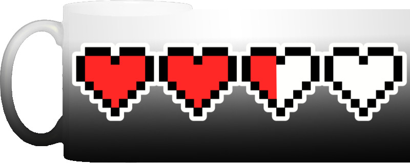 Pixel hearts