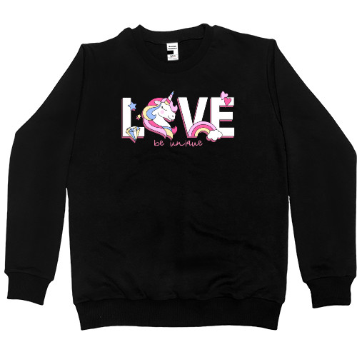 Kids' Premium Sweatshirt - Unicorn in love i love you be mine - Mfest