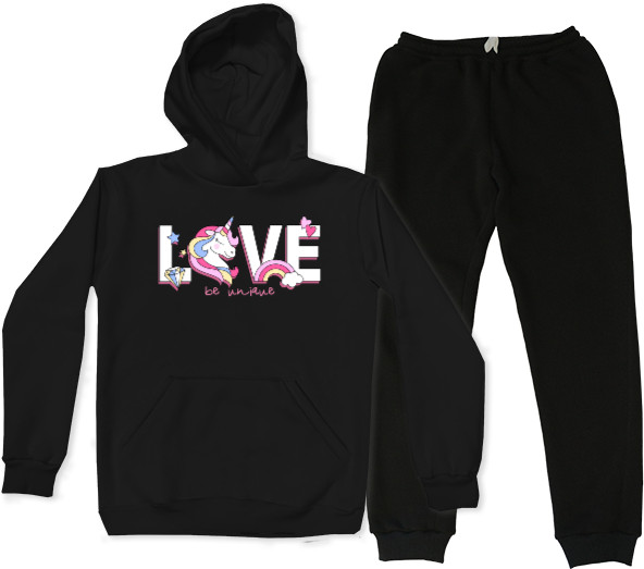 Sports suit for women - Unicorn in love i love you be mine - Mfest