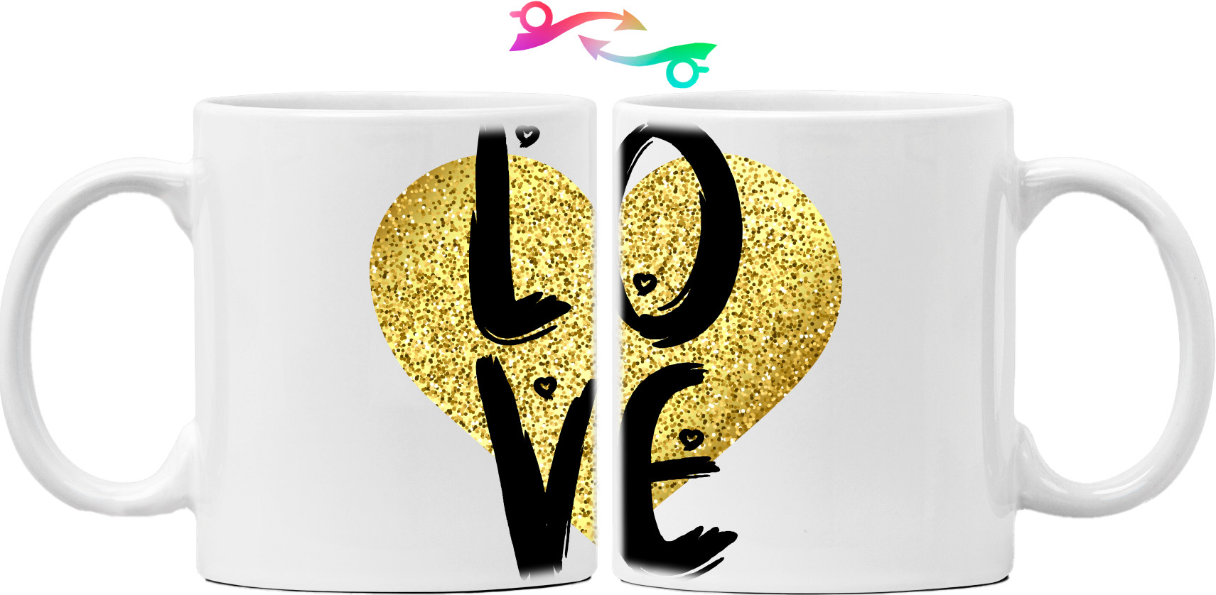 Mug - Love Golden Heart - Mfest