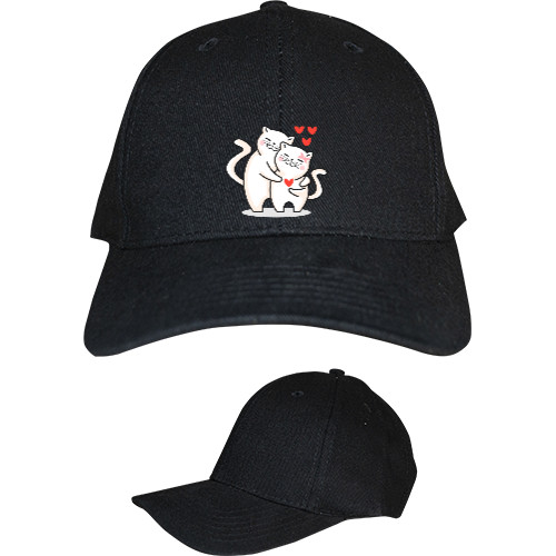 Kids' Baseball Cap 6-panel - Влюбленные котики - Mfest