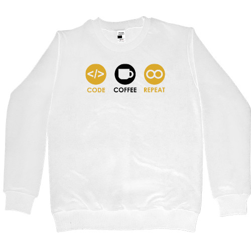 Kids' Premium Sweatshirt - Code Coffee Repeat - Mfest