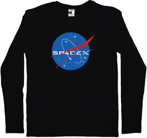 Men's Longsleeve Shirt - Space X Nasa - Mfest