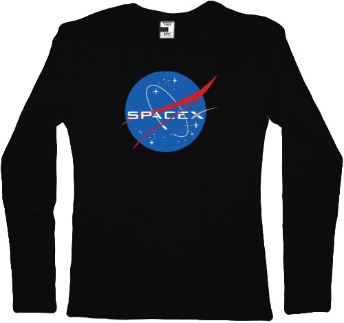 Women's Longsleeve Shirt - Space X Nasa - Mfest