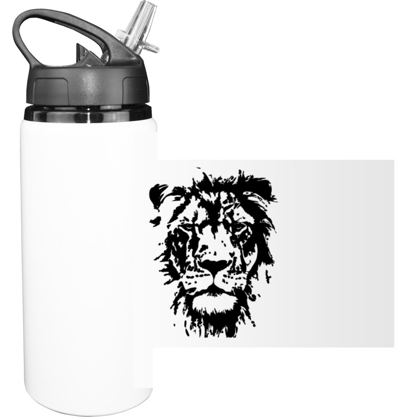 Sport Water Bottle - Лев контур - Mfest