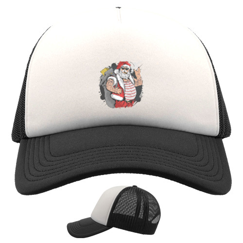 Kids' Trucker Cap - Брутальный Санта Клаус - Mfest