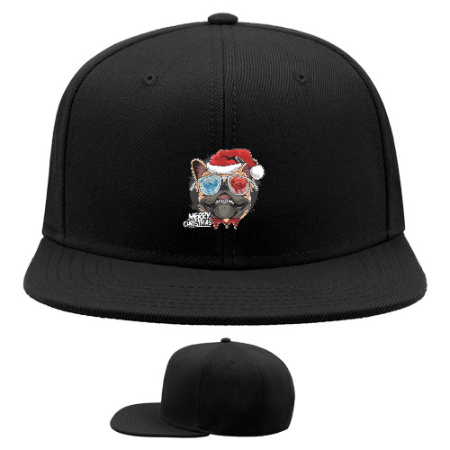 Snapback Baseball Cap - Новогодний Пес - Mfest