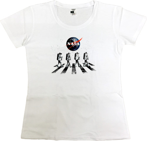 Women's Premium T-Shirt - Космонавты Наса - Mfest