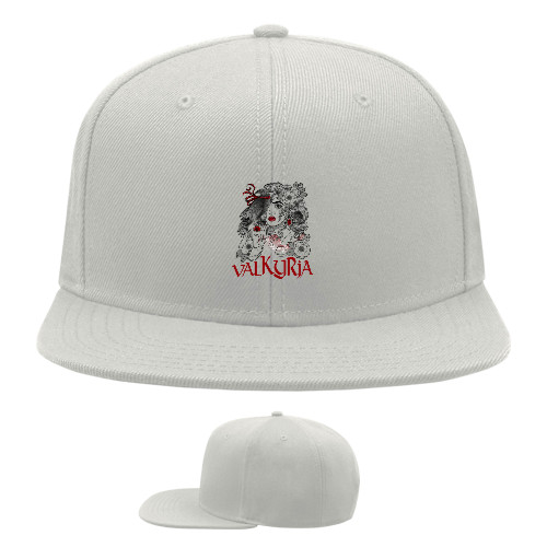 Snapback Baseball Cap - женщина валькирия с вороном на руке - Mfest