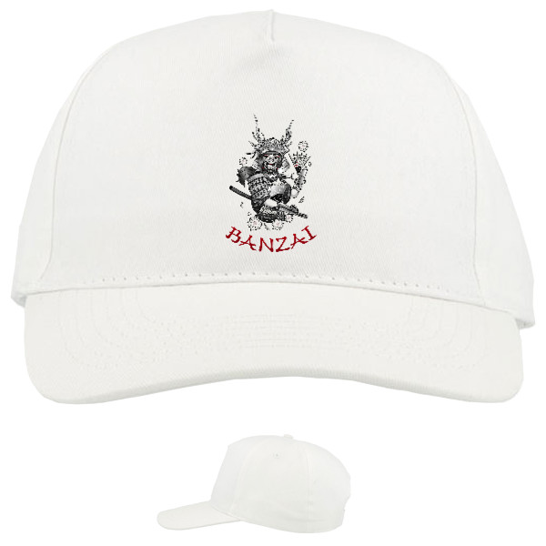 Baseball Caps - 5 panel - девушка самурай в маске война - Mfest