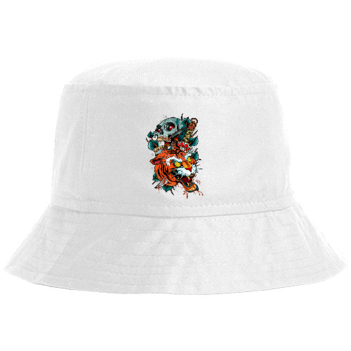 Bucket Hat - маска японского демона тигра - Mfest