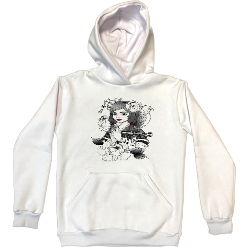 Unisex Hoodie - японская девушка с орлом - Mfest