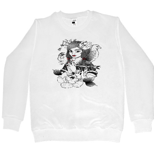 Kids' Premium Sweatshirt - японская девушка с орлом - Mfest