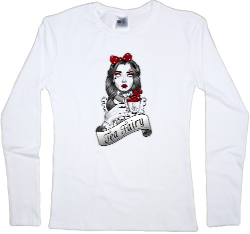 Women's Longsleeve Shirt - чайная фея - Mfest