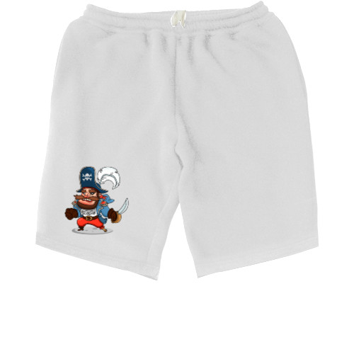 Men's Shorts - сердитый пират с одним глазом - Mfest