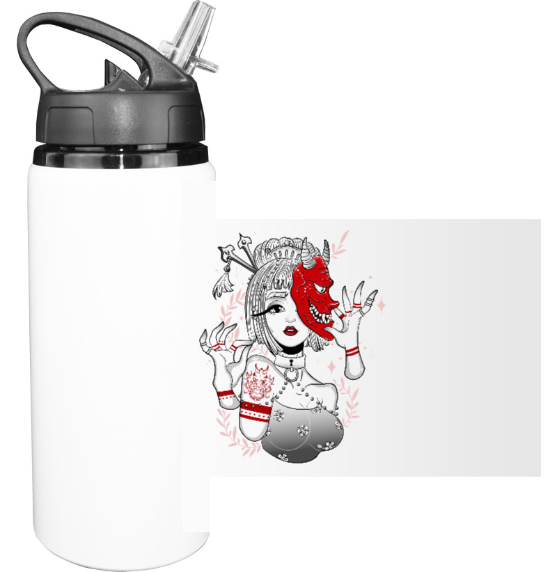 Sport Water Bottle - японская гейша - Mfest