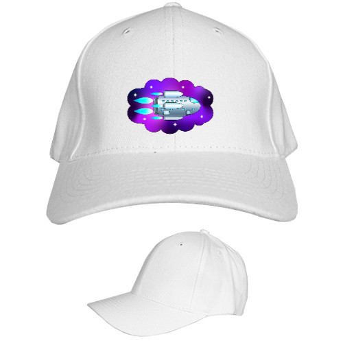 Kids' Baseball Cap 6-panel - Космический корабль - Mfest