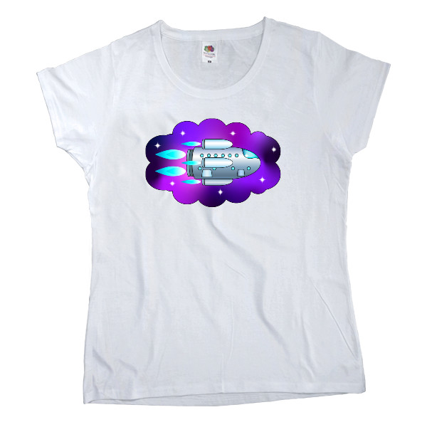 Women's T-shirt Fruit of the loom - Космический корабль - Mfest