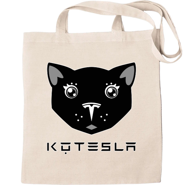 Tote Bag - КоТесла - пародия на лого TESLA - Mfest