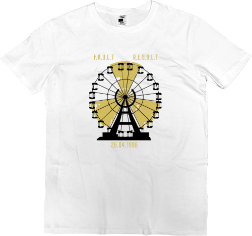 Men’s Premium T-Shirt - C.H.E.R.N.O.B.Y.L/Ч.О.Р.Н.О.Б.И.Л.Ь - Mfest