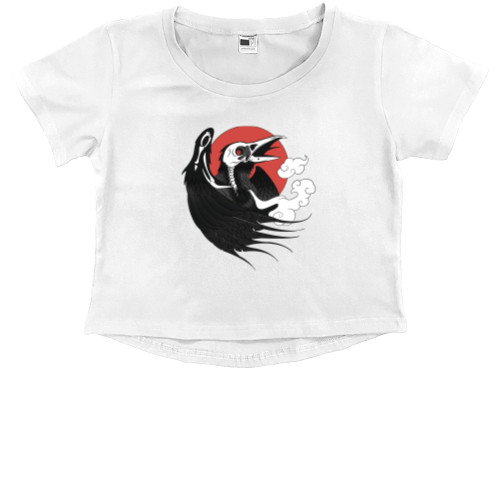 Kids' Premium Cropped T-Shirt - CROW/ВОРОН - Mfest