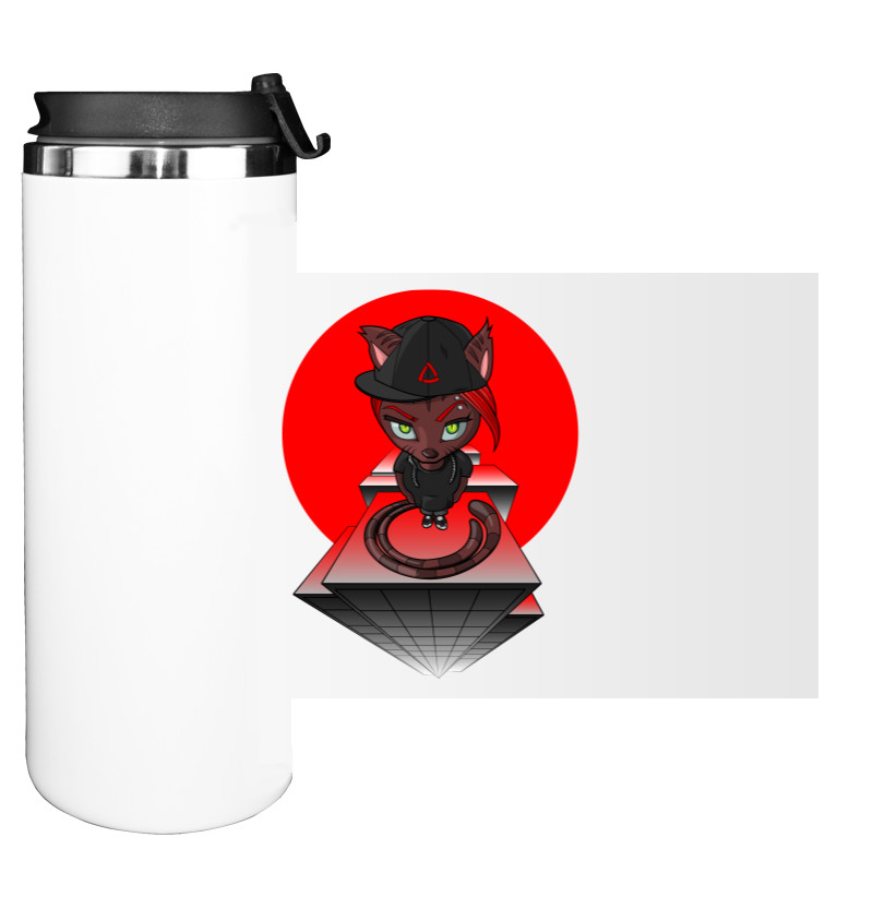 Water Bottle on Tumbler - ROOF CAT/КОТ С КРЫШИ - Mfest