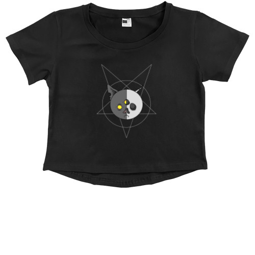 Kids' Premium Cropped T-Shirt - BAT/ЛЕТУЧАЯ МЫШЬ - Mfest