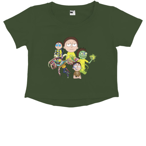 Kids' Premium Cropped T-Shirt - MORTY/МОРТИ - Mfest