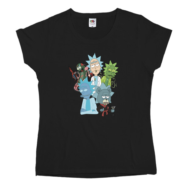 Women's T-shirt Fruit of the loom - THE BEST RIKS/ЛУЧШИЕ РИКИ - Mfest