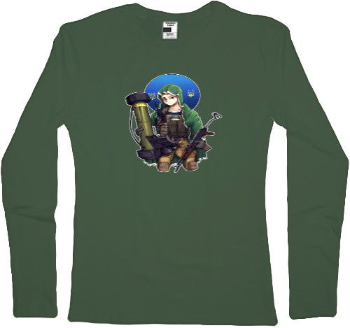 Women's Longsleeve Shirt - St Javelins Protector of Ukraine - Mfest