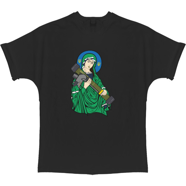 T-shirt Oversize - Saint Javelin Protector of Ukraine - Mfest