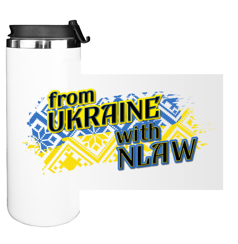 Water Bottle on Tumbler - from UKRAINE with NLAW - Mfest