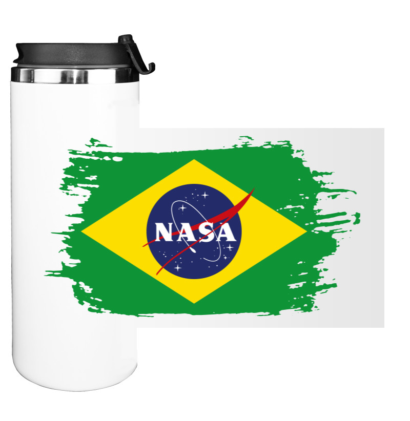 Water Bottle on Tumbler - NASA Brazil - Mfest