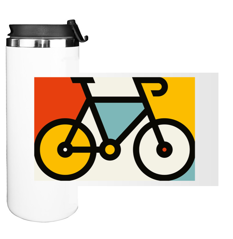 Water Bottle on Tumbler - Ride the bike - Mfest